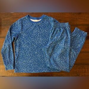 L.L. Bean Kids Long Sleeve Pajama Set, Starry Night Pattern, EUC, Youth 14/16
